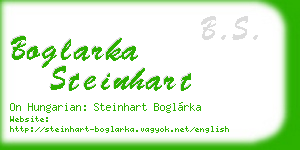 boglarka steinhart business card